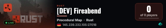 [DEV] Fireabend live status badge