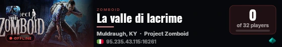 La valle di lacrime live status badge