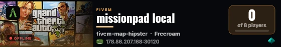 missionpad local live status badge