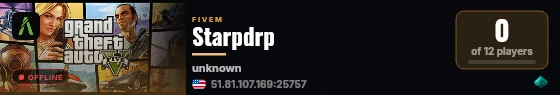 Starpdrp live status badge