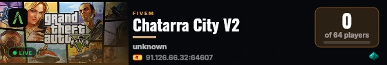Chatarra City V2 live status badge