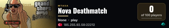 Nova Deathmatch live status badge