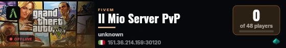 Il Mio Server PvP live status badge