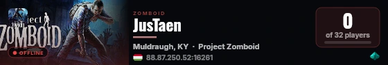 JusTaen live status badge