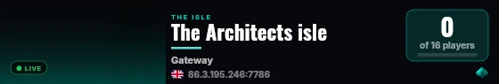 The Architects isle live status badge