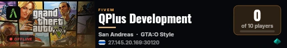 QPlus Development live status badge