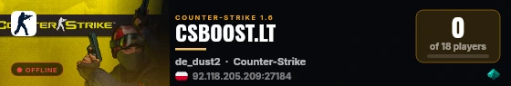 CSBOOST.LT live status badge