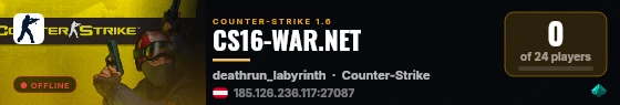 CS16-WAR.NET live status badge