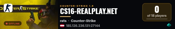 CS16-REALPLAY.NET live status badge