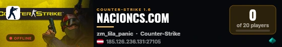 NACIONCS.COM live status badge