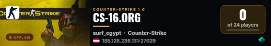 CS-16.ORG live status badge