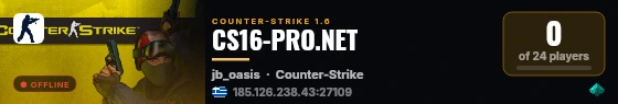 CS16-PRO.NET live status badge