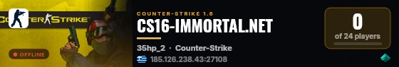 CS16-IMMORTAL.NET live status badge