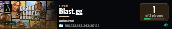 Blast.gg live status badge