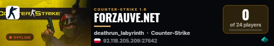 FORZAUVE.NET live status badge