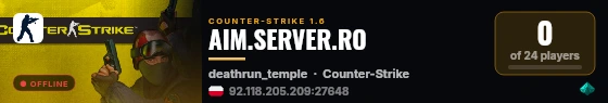 AIM.SERVER.RO live status badge
