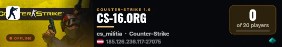 CS-16.ORG live status badge