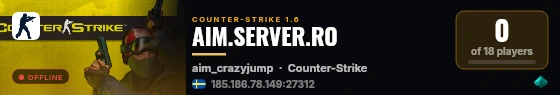 AIM.SERVER.RO live status badge