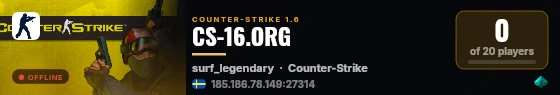 CS-16.ORG live status badge