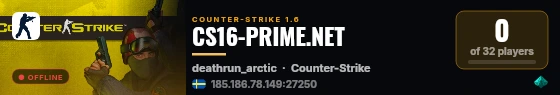 CS16-PRIME.NET live status badge