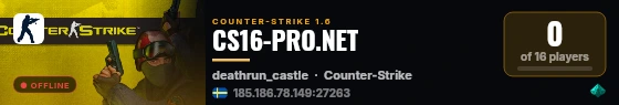CS16-PRO.NET live status badge