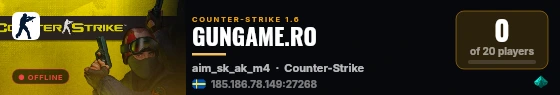 GUNGAME.RO live status badge