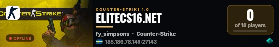 ELITECS16.NET live status badge