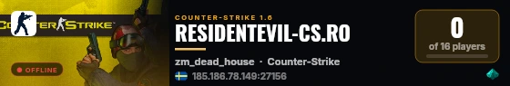 RESIDENTEVIL-CS.RO live status badge