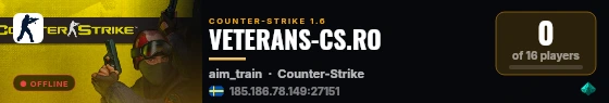VETERANS-CS.RO live status badge