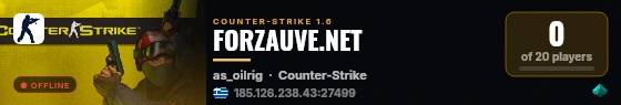 FORZAUVE.NET live status badge