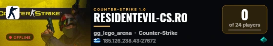 RESIDENTEVIL-CS.RO live status badge