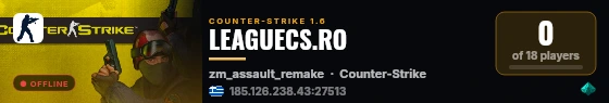 LEAGUECS.RO live status badge