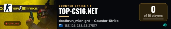 TOP-CS16.NET live status badge