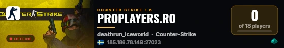 PROPLAYERS.RO live status badge