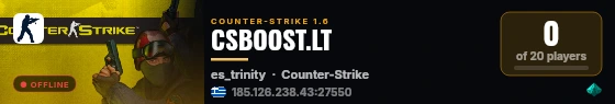 CSBOOST.LT live status badge