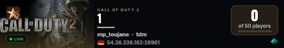 1 live status badge