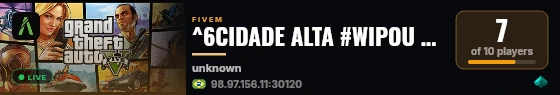 ^6CIDADE ALTA #WIPOU HOJE 23-09🌈 live status badge