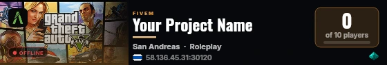 Your Project Name live status badge