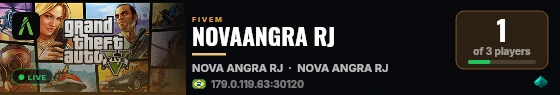 NOVAANGRA RJ live status badge