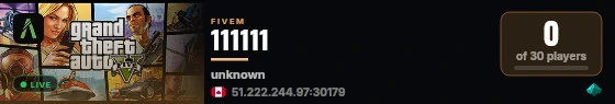 111111 live status badge