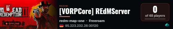 [VORPCore] REdMServer live status badge