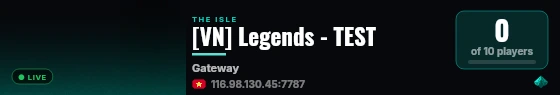 [VN] Legends - TEST live status badge