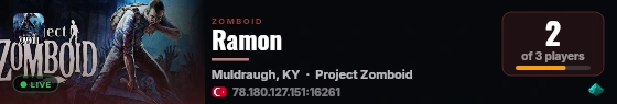 Ramon live status badge