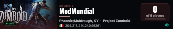 ModMundial live status badge