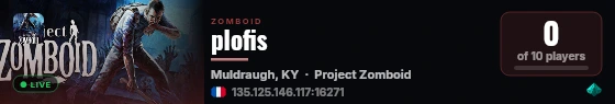 plofis live status badge