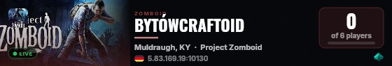 BYTÓWCRAFTOID live status badge
