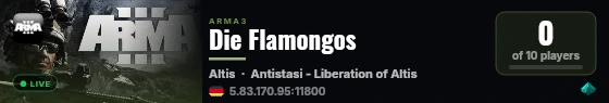 Die Flamongos live status badge