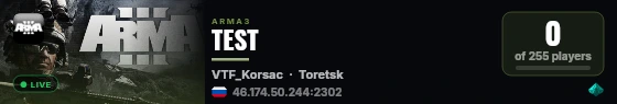 TEST live status badge