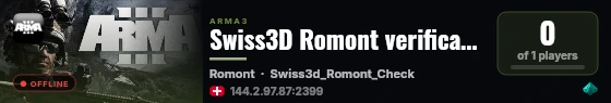 Swiss3D Romont verification live status badge