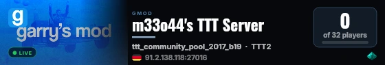 m33o44's TTT Server live status badge